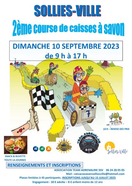 Course caisses à savon