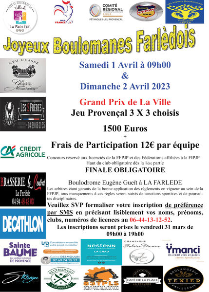 Concours pétanque