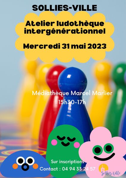 Atelier ludothèque intergénérationnel