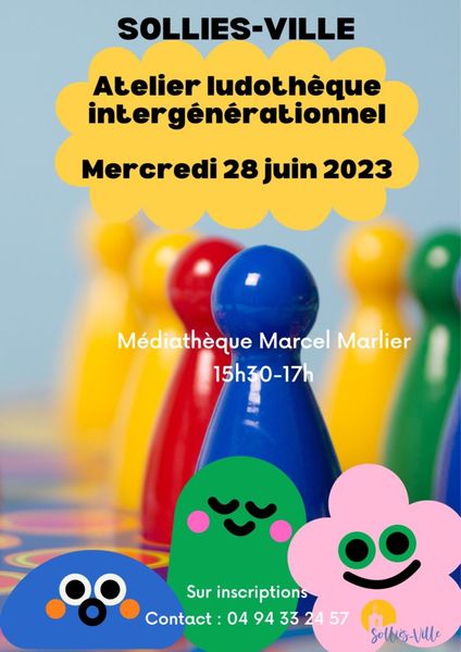 Atelier ludothèque intergénérationnel