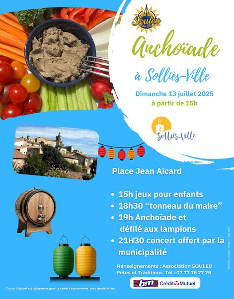 Anchoïade & défilé aux lampions_Solliès-Ville