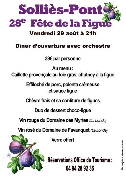 Repas d’ouverture de la 28e Fête de la Figue_Solliès-Pont